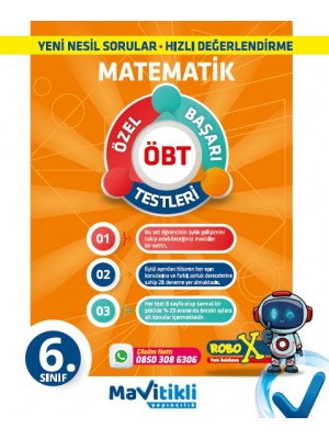MAVİTİKLİ YAY 6.Sınıf Matematik Aylık Gelişim Denemeleri ( ÖBT ) 28 Deneme